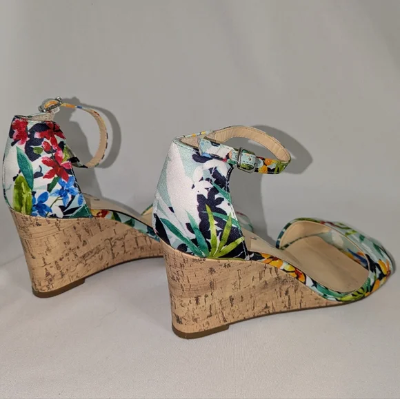 Unisa Vibrant Floral Heeled Sandals - Picture 3 of 4